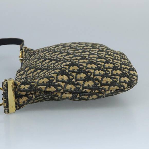 DIOR Trotter Canvas Shoulder Bag Navy Gold - Picture 5 of 12